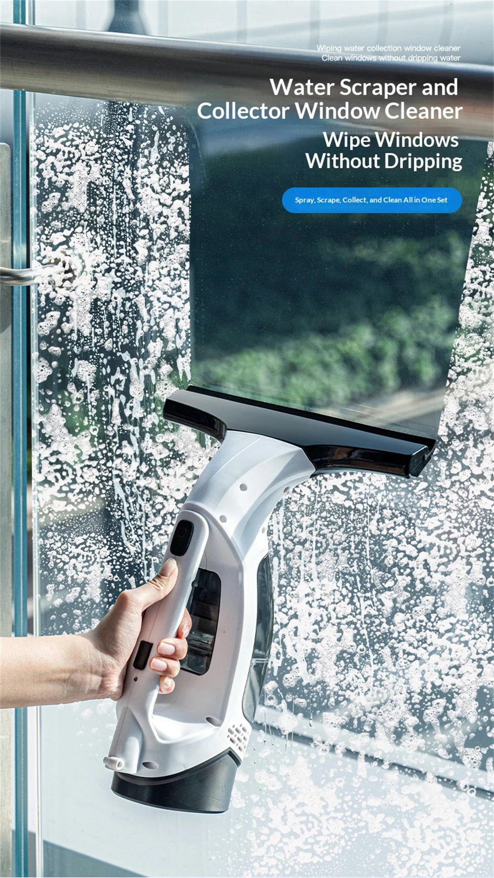 Electric Squeegee for Removing Water USB Charging Wireless Electric Scraper Water Removal Car Wash Equipment for Business